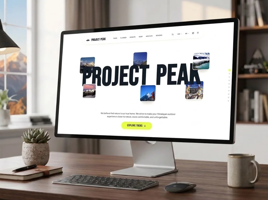 Project Peak Desktop Mockup